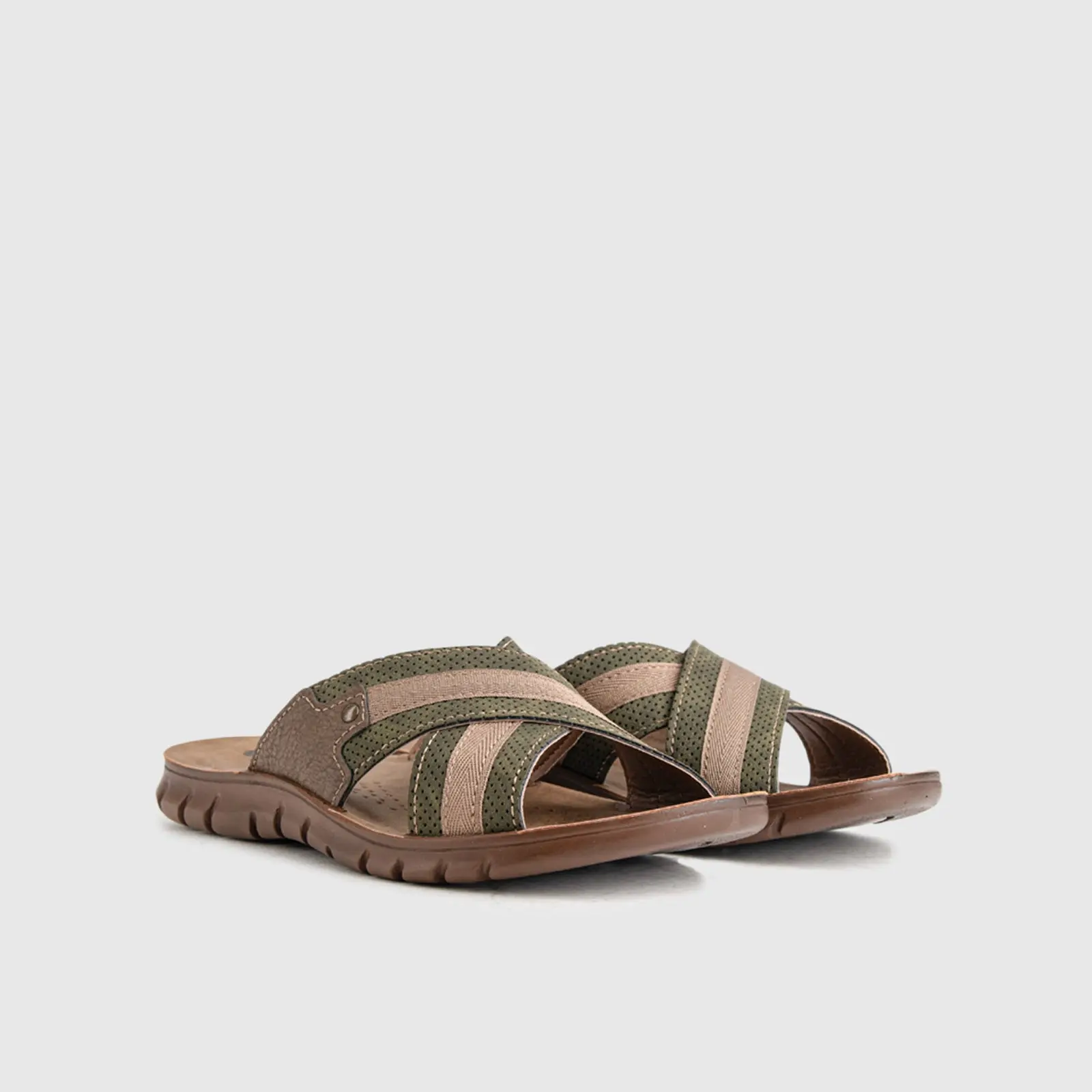 Mens Comfort Sandal FN034 Brown - Image 3