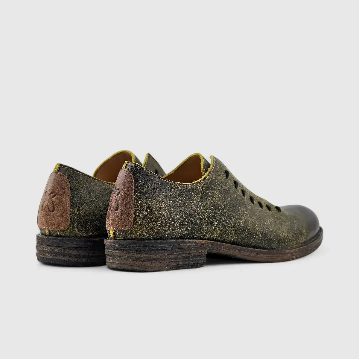Modelle Leather Lace Up Shoe Washed Charcoal 29680 - Image 3