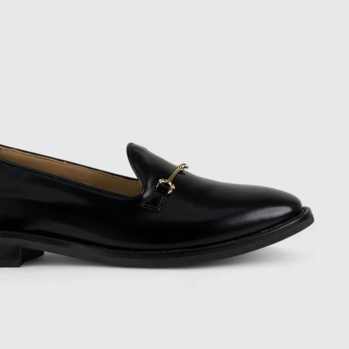 Morbido Leather Moc Pump Loafer Black NSH500-18 - Image 5
