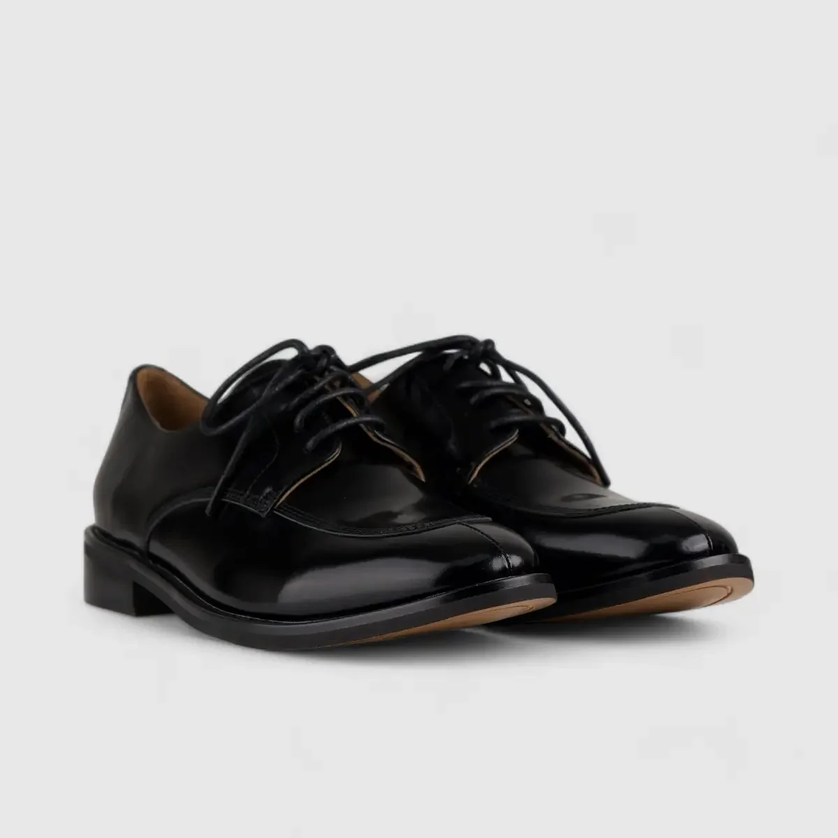 Morbido Leather Oxfords Black NSH500-16 - Image 2