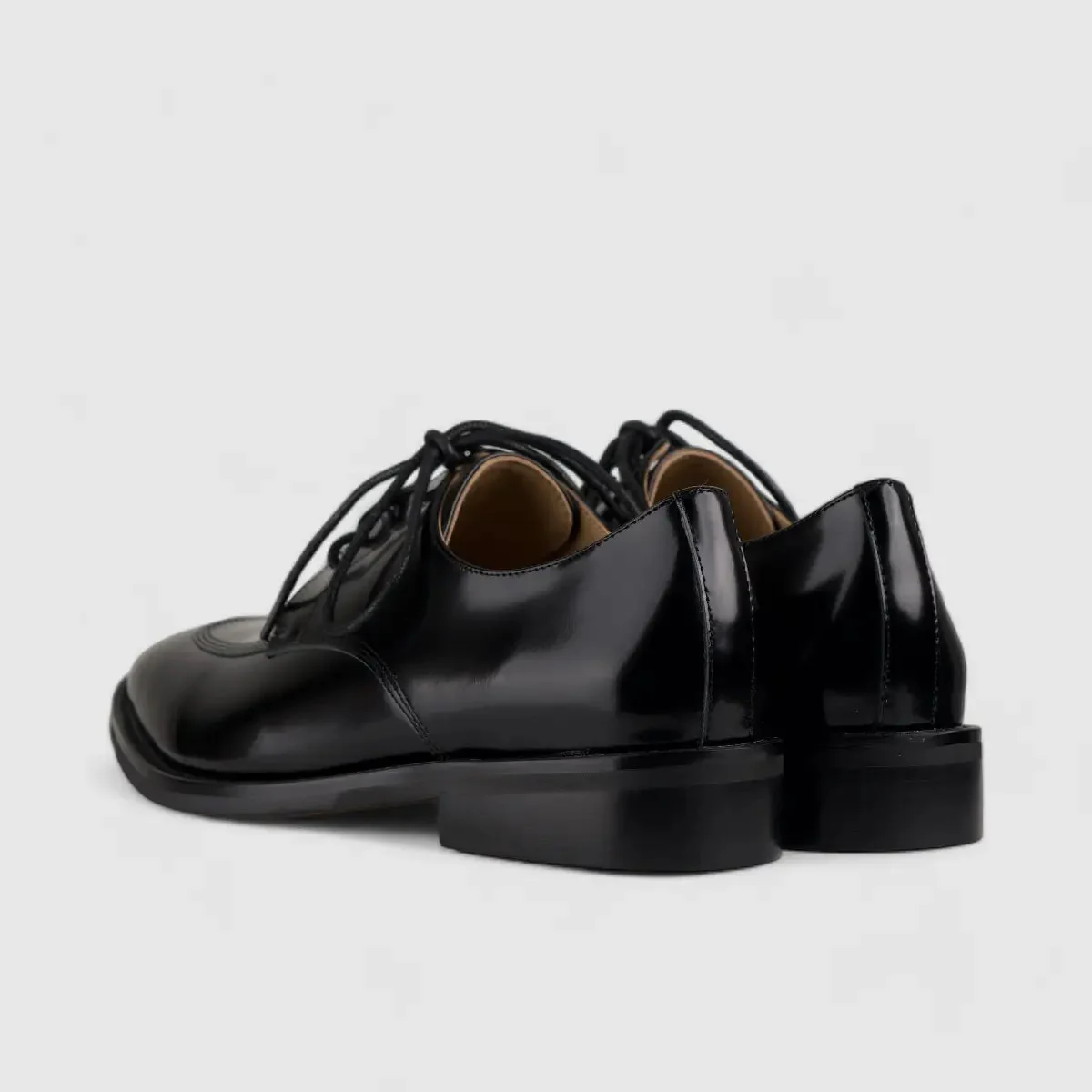 Morbido Leather Oxfords Black NSH500-16 - Image 3