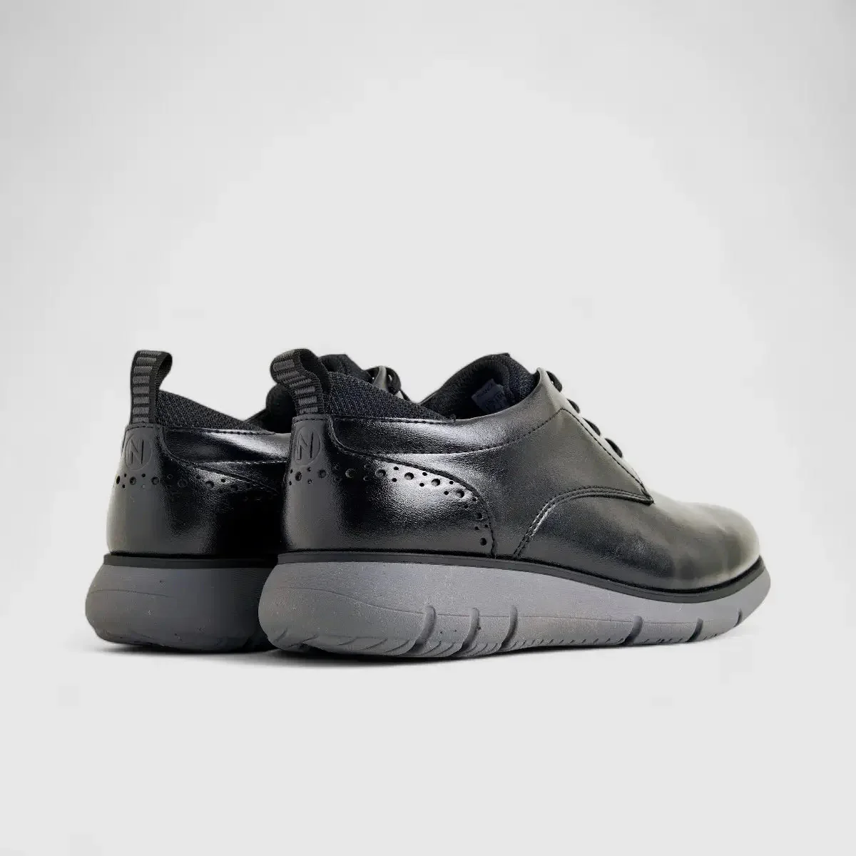 Nunn Bush Stance Mens Plain Lace Up Comfort Black NB7 - Image 3