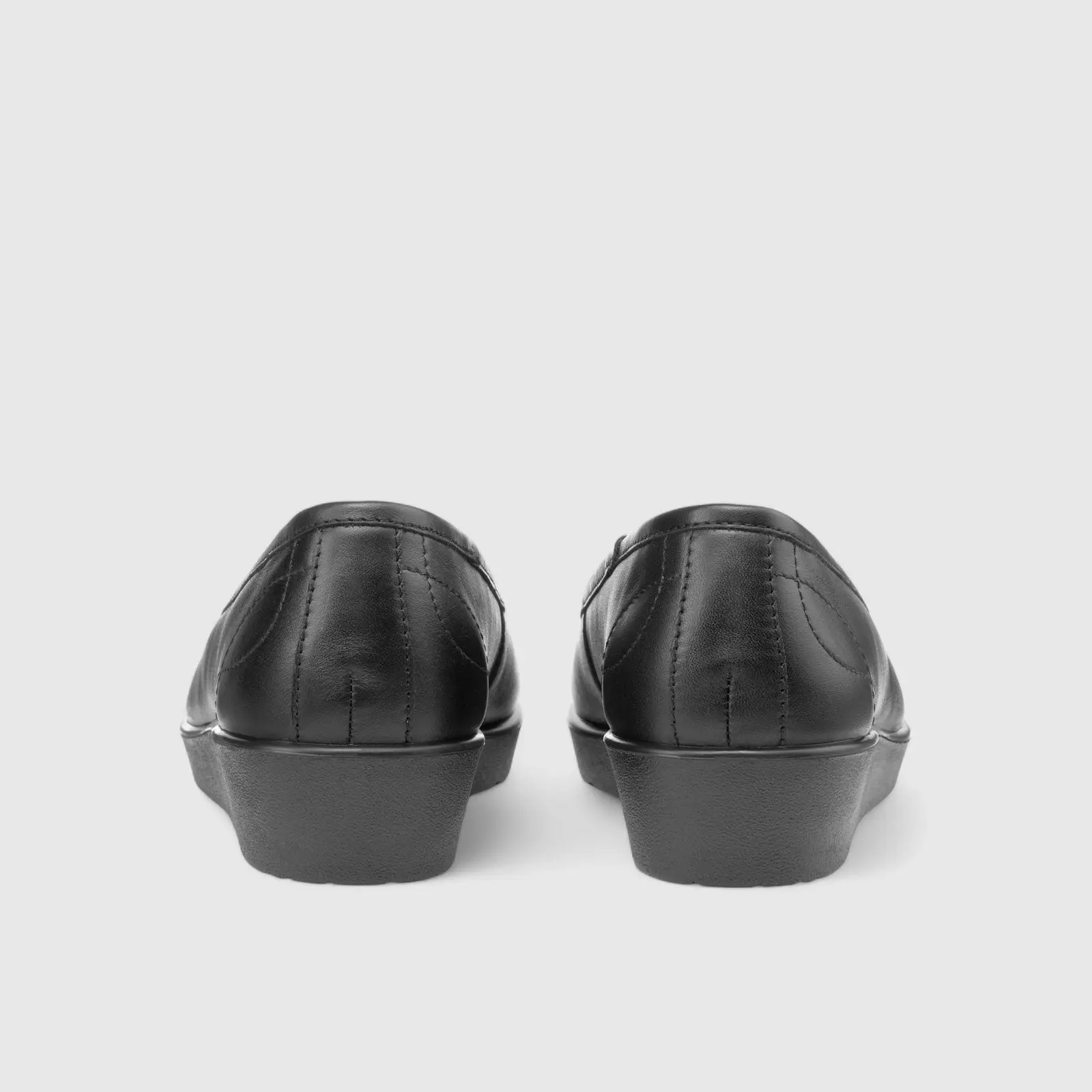 Paloma Comfort Leather Wedge Black - Image 3