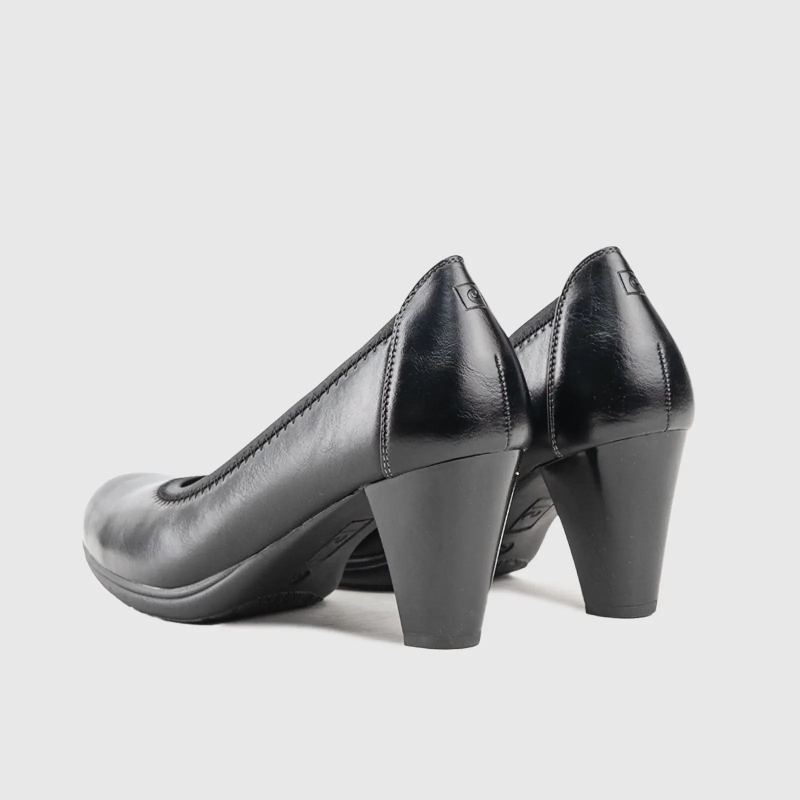 PC Ladies Court Shoe PCL00470 Marion Black PC57 - Image 3