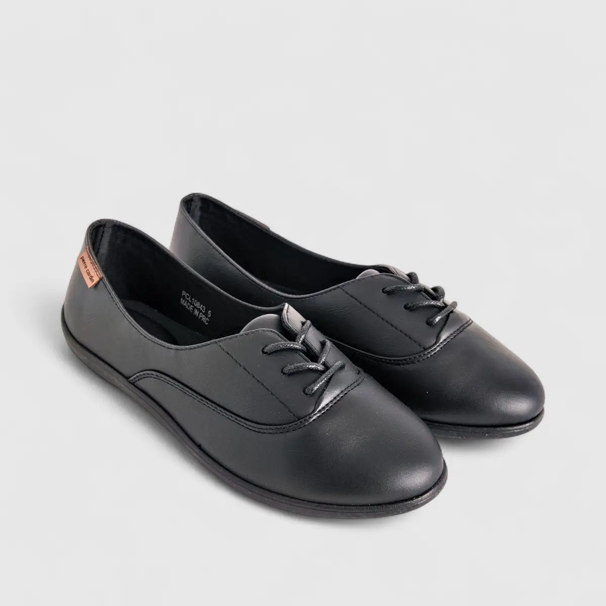 PC Ladies Casual Lace Up Shoe PCL10843 Black PC325 - Image 2
