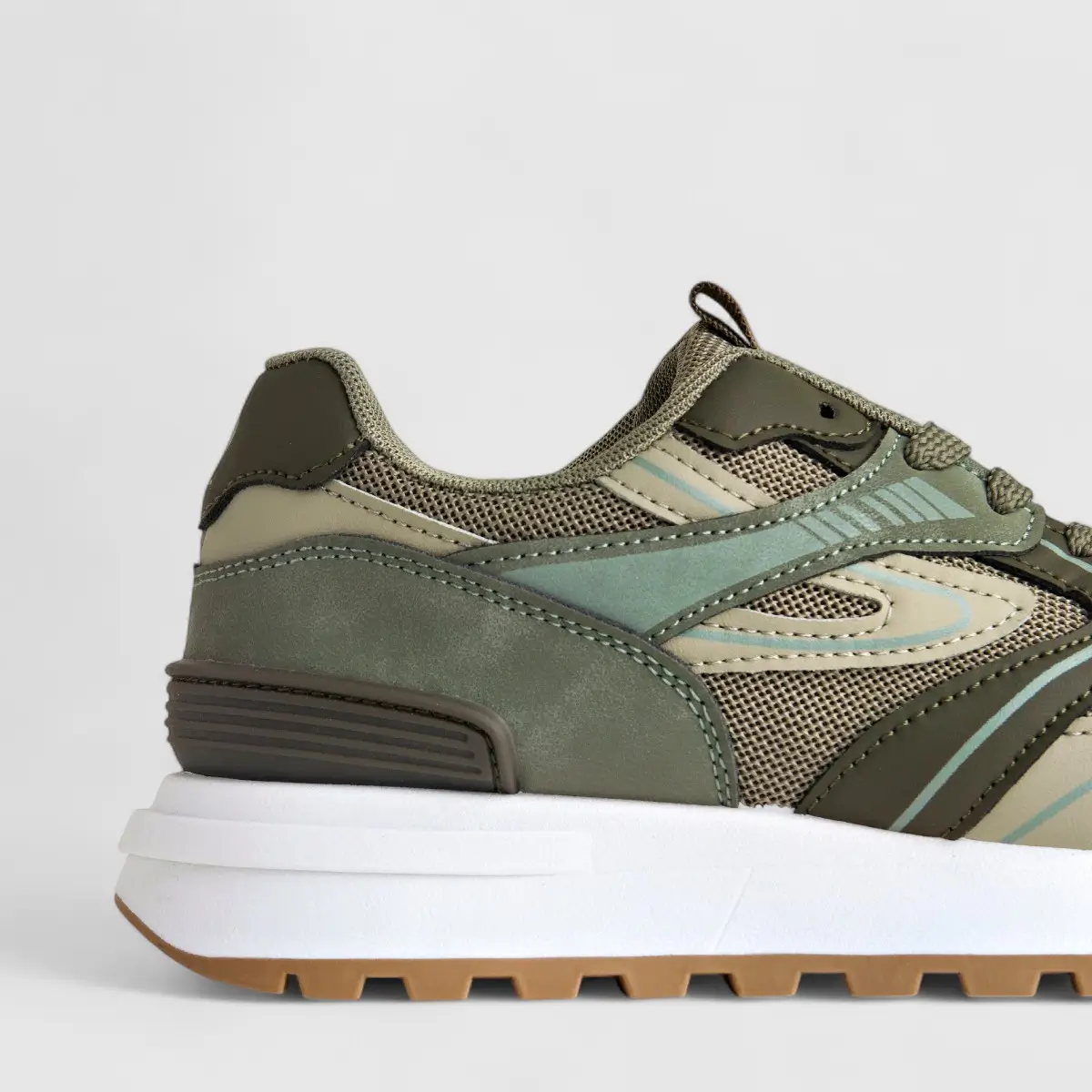 PC Ladies Casual Sneaker PCL10776 Olive Multi PC280 - Image 5