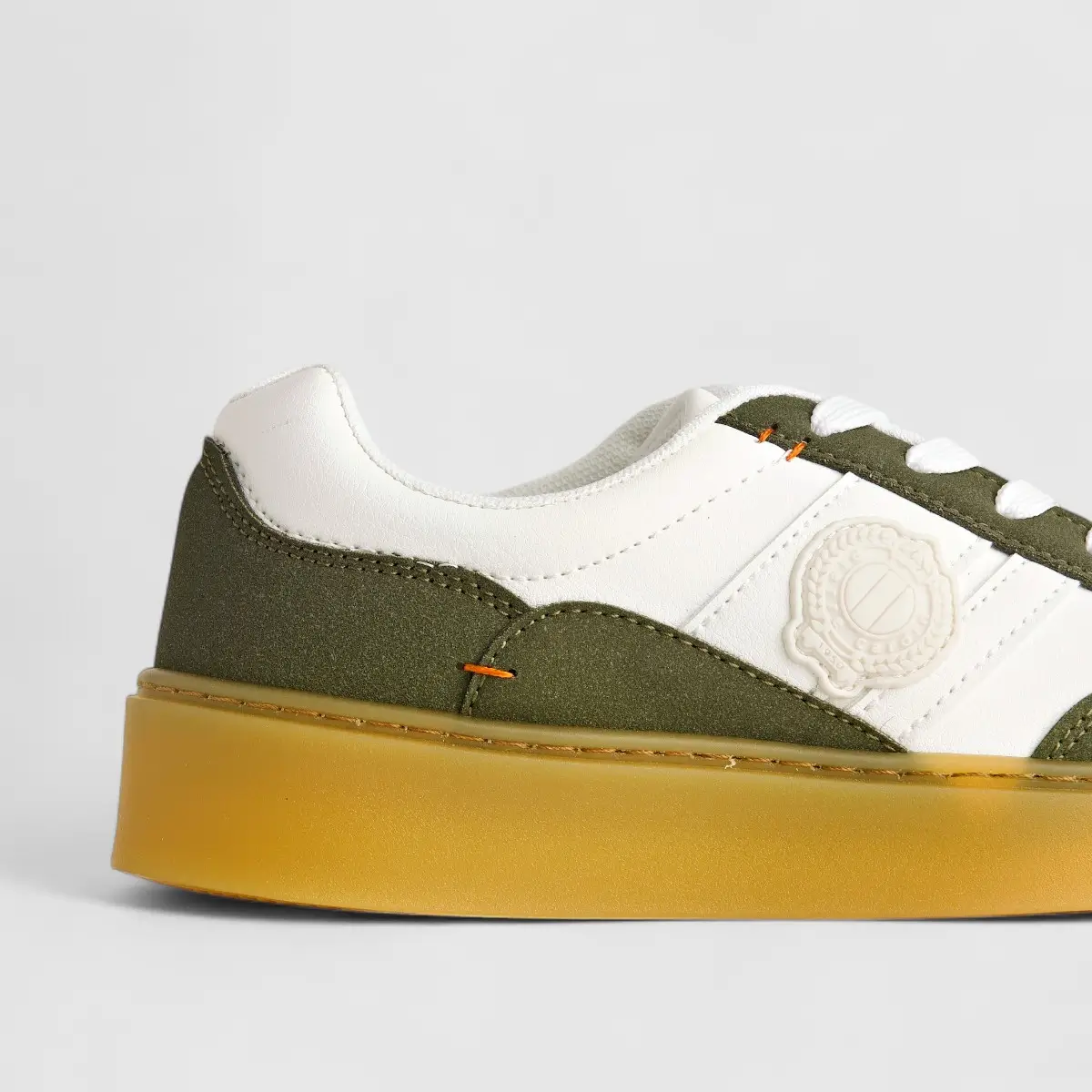PC Ladies Casual Sneaker PCL10814 White Olive PC305 - Image 5