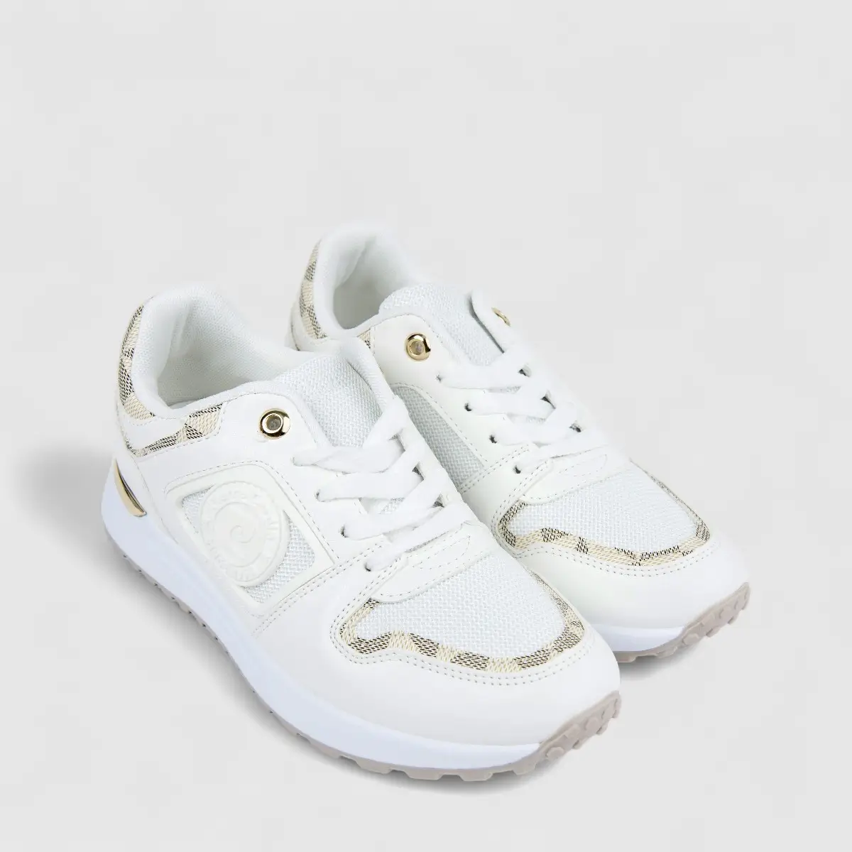 PC Ladies Casual Sneaker PCL10899 White/Beige PC362 - Image 2