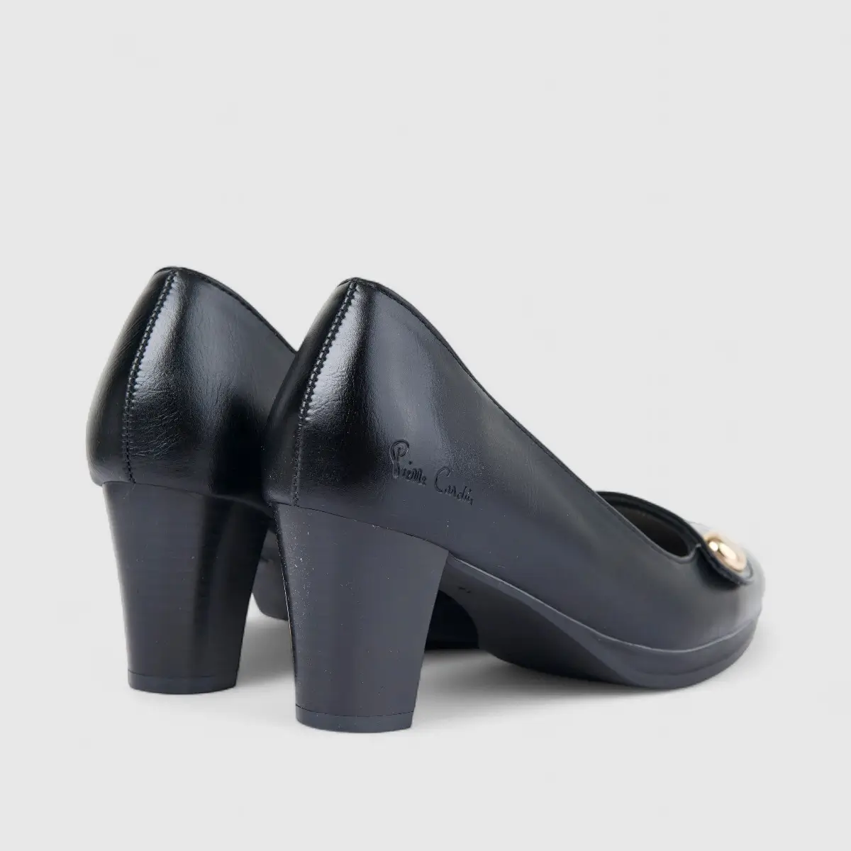 PC ladies Dress Block Heel Court PCL10954 Black PC367 - Image 3