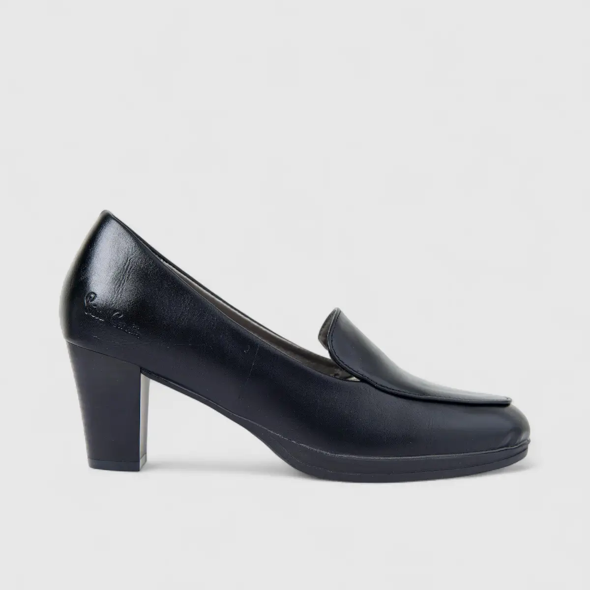 PC Ladies Dress Block Heel Shoe PCL10932 Black PC366