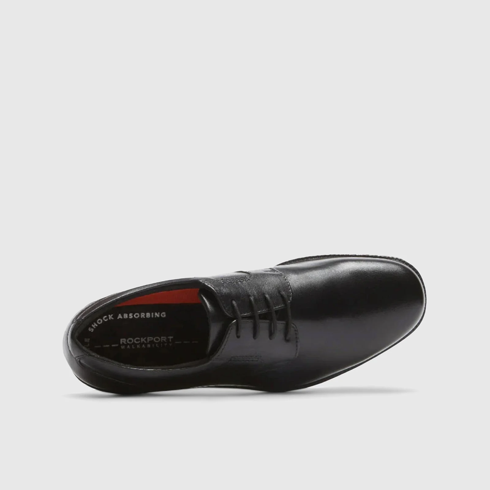 Rockport Charles Road Plain Toe Lace Up Comfort Shoe Black - Image 3