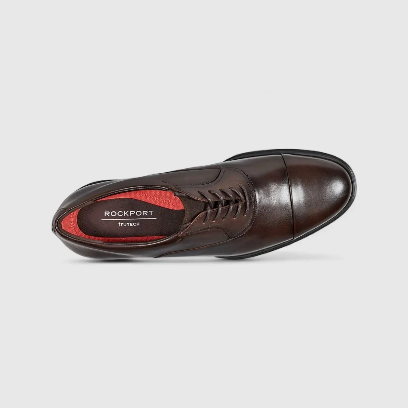 Rockport Men's Formal Toe Cap Lace Up Keefe Dark Brown RP32 - Image 4