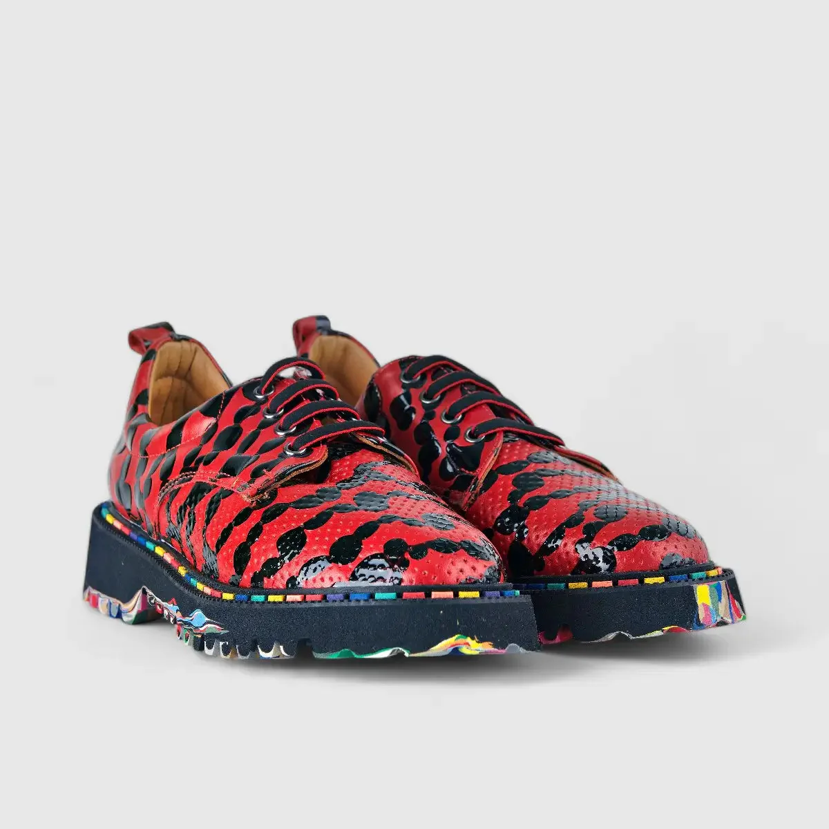 Rovigo Oxfords Red Multi 333 - Image 2