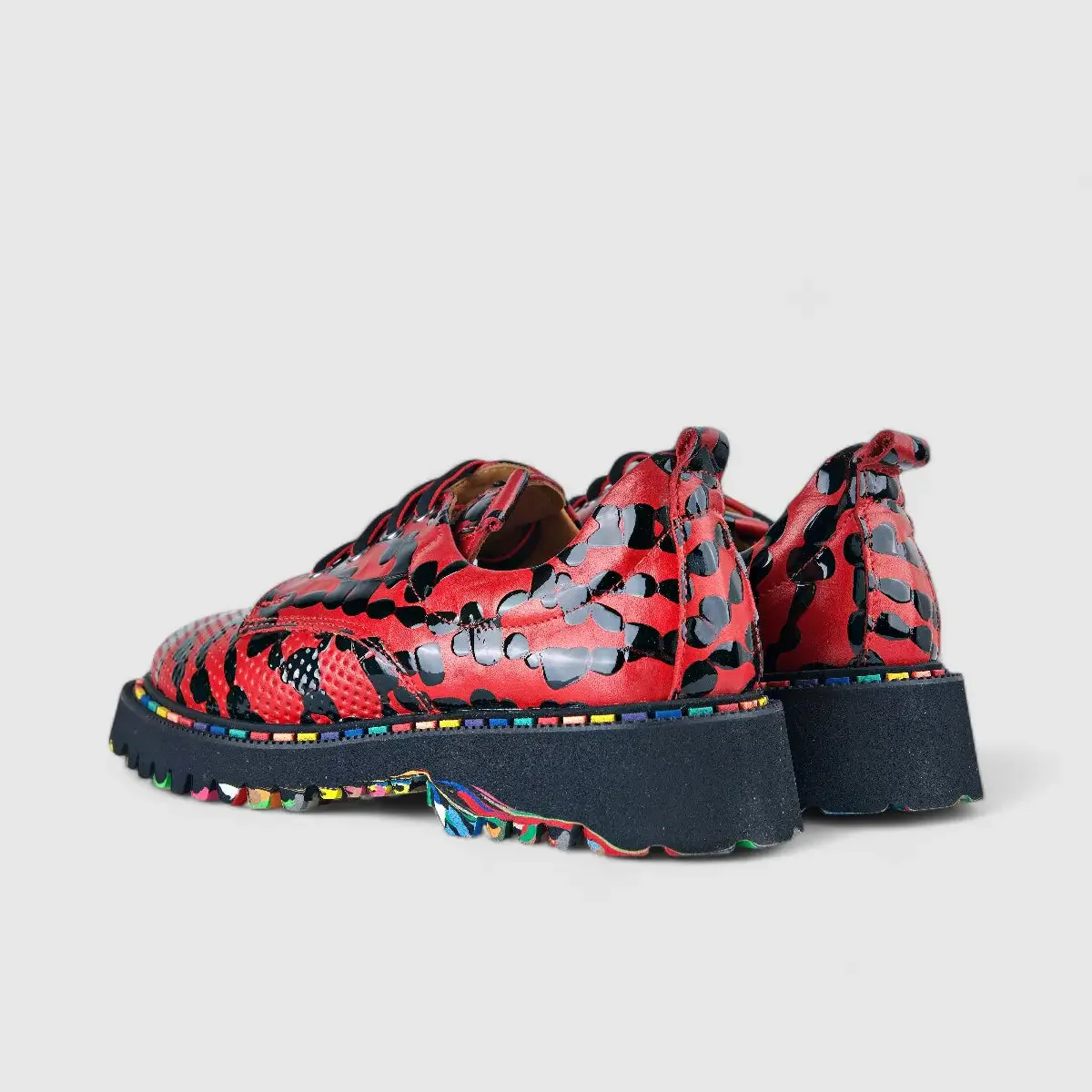 Rovigo Oxfords Red Multi 333 - Image 3