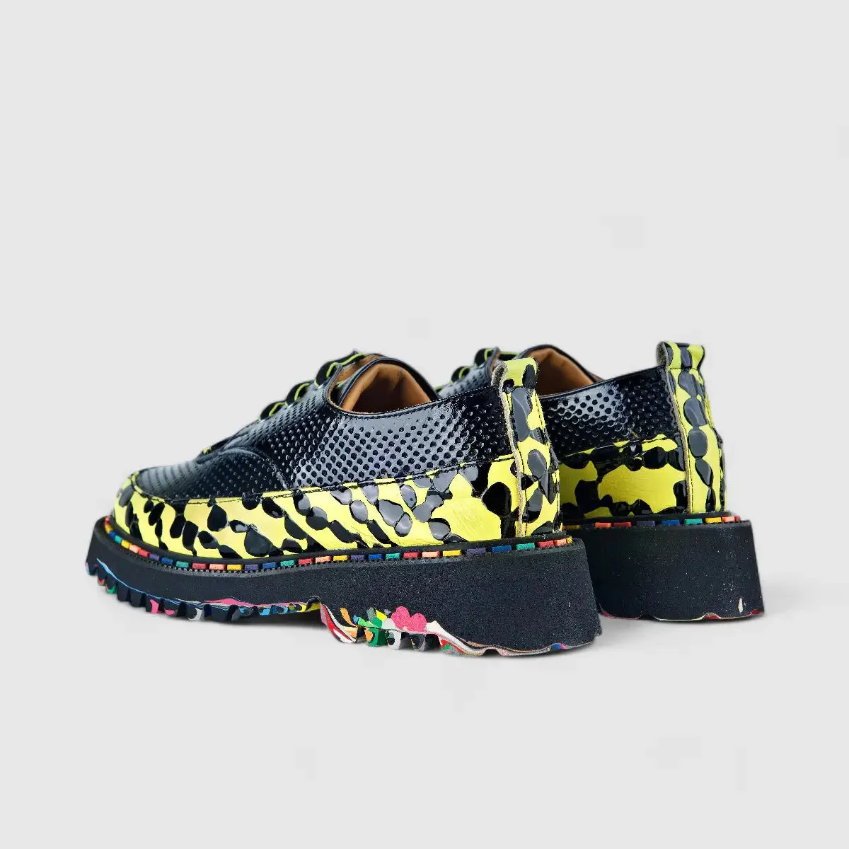 Rovigo Oxfords Yellow/Black 205444 - Image 3