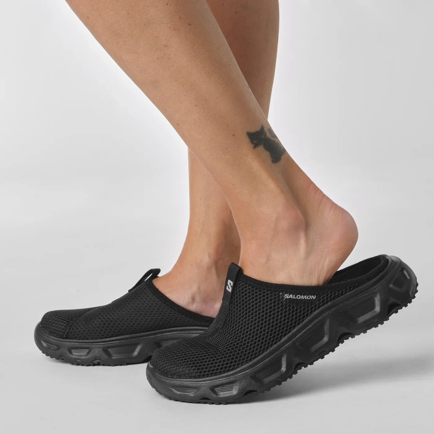 Salomon Men's Comfort Clog Reelax Slide 6.0 471120 Black/Black/Alloy SL34 (BX6) - Image 6