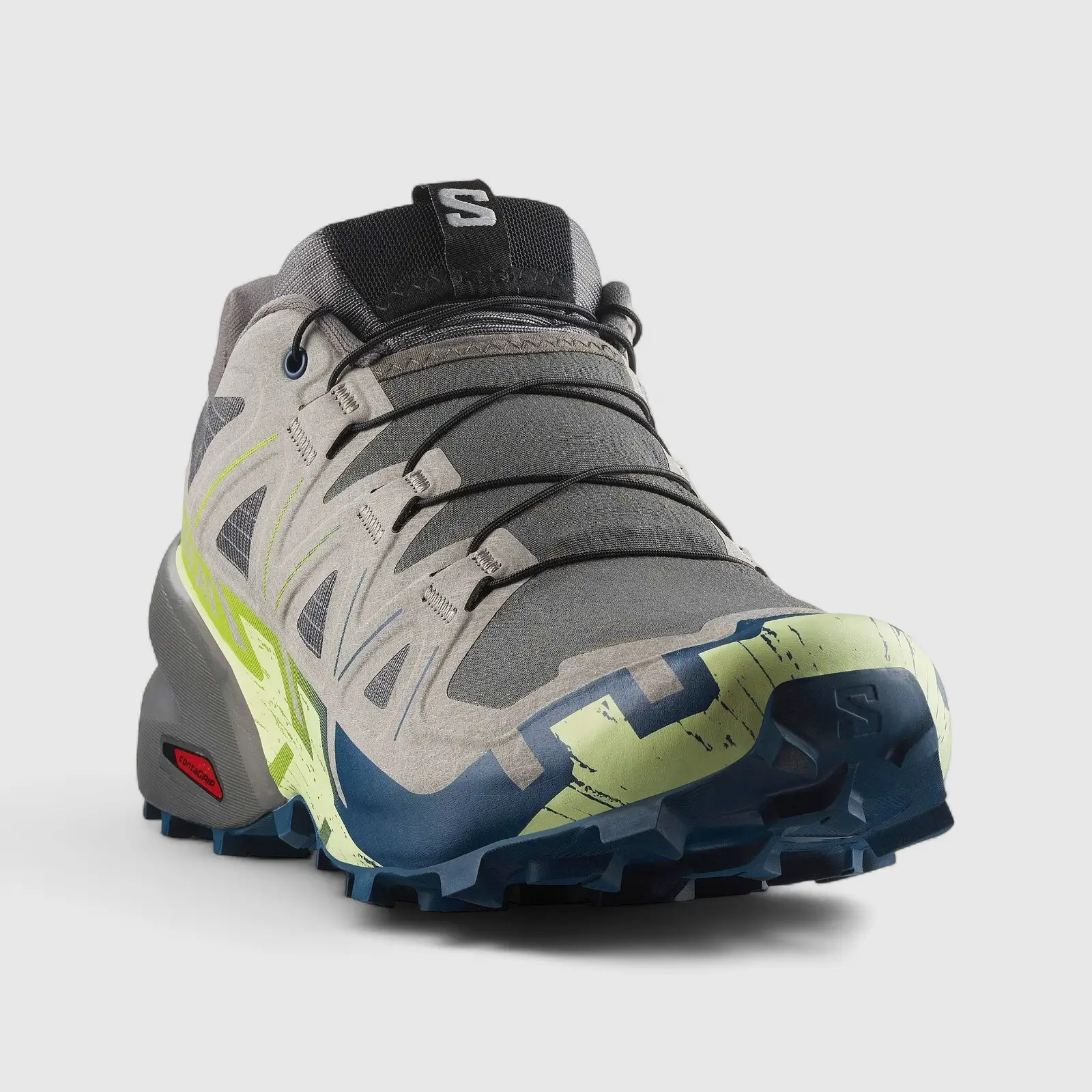 Salomon Men's Sneaker Speed Cross 6 478109 Castle Rock/Lime Cream/Poseidon SL35 - Image 2