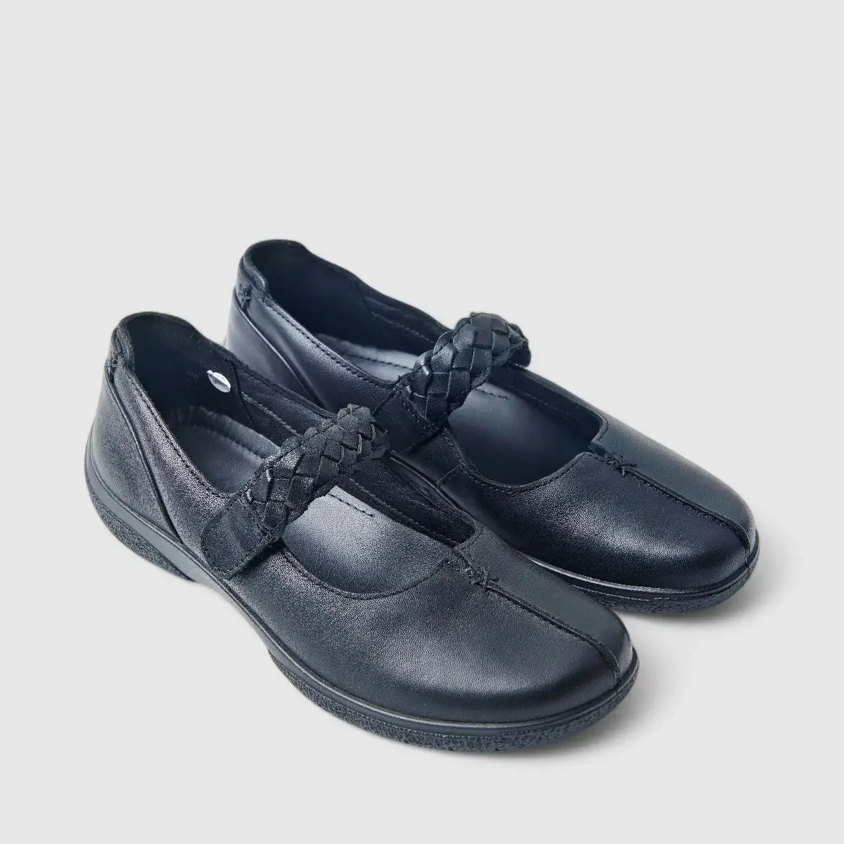 Hotter Ladies Comfort Shoe Shake 2 Black HT66 - Image 2