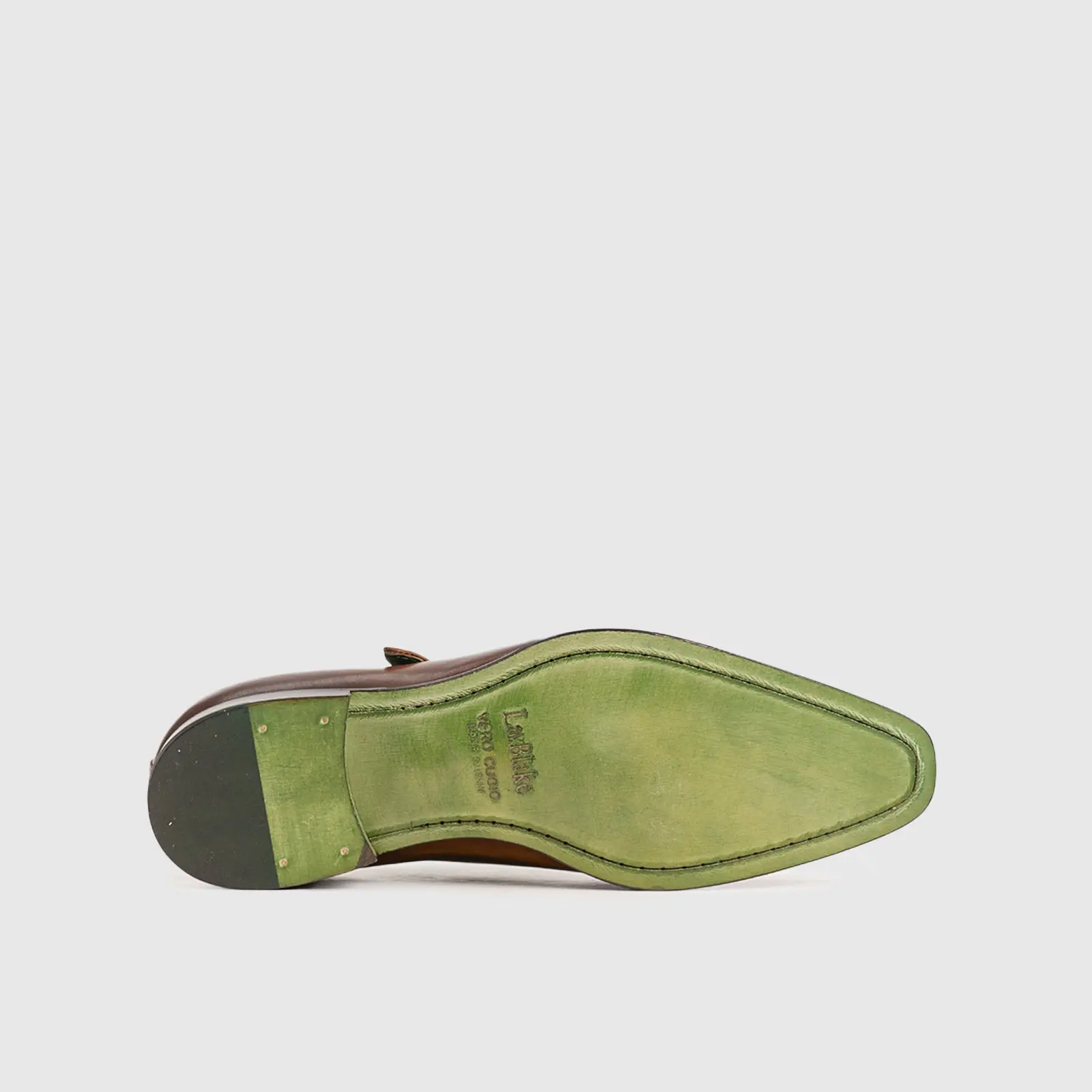 Single Monk Dress Shoe Brown/Tan 18286 - Image 4