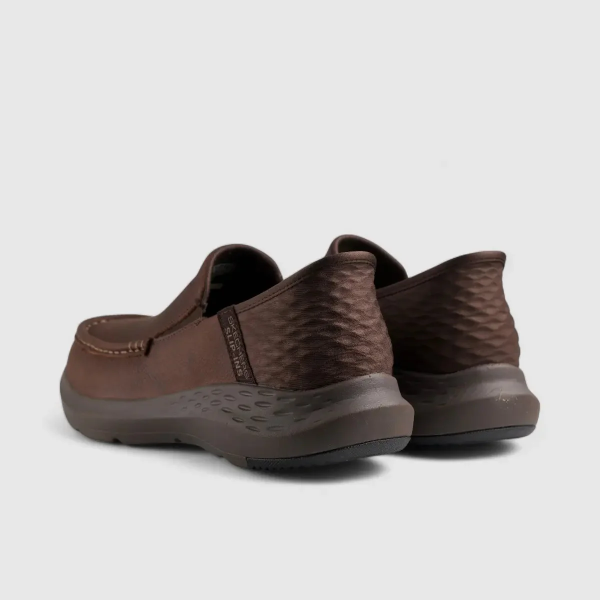 Skechers Comfort Slip Ons Brown 204866 SM52 - Image 3
