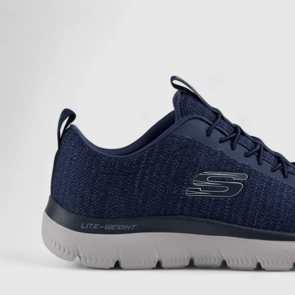 Skechers Comfort Slip Ons Navy 232697 SM54 - Image 5