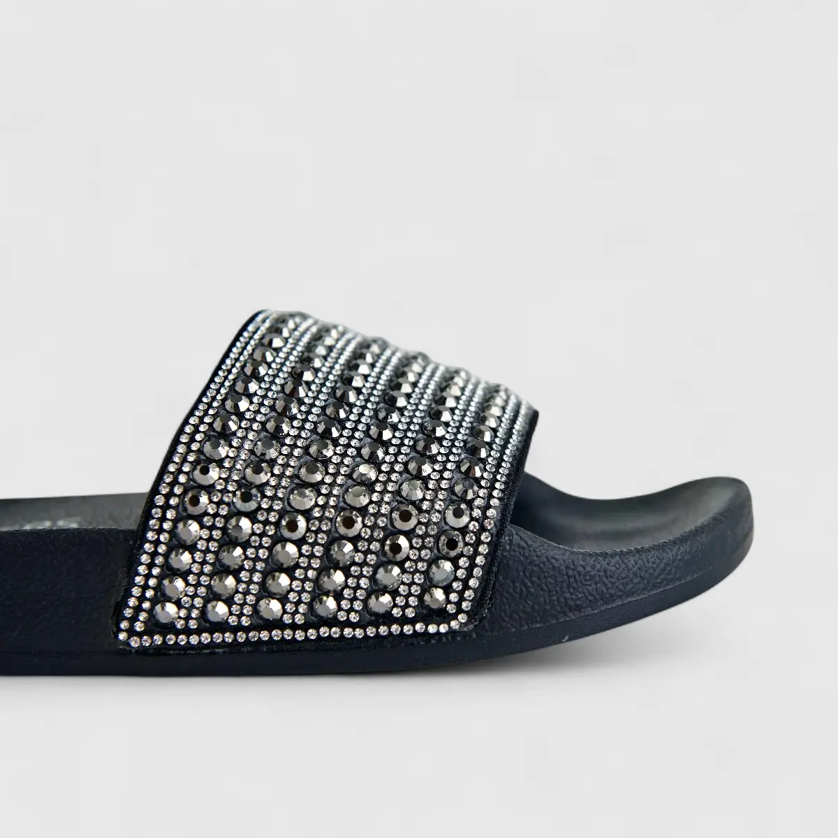Skechers Ladies Bling Slide Pop Ups Rocker Glam 119193 Black SW107 - Image 4