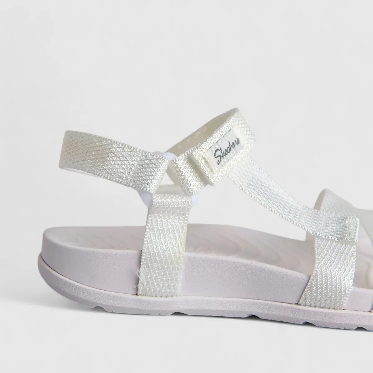 Skechers Ladies Comfort Sandal Reggae Lite 163223 White SW131 - Image 5