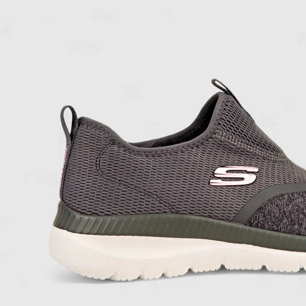Skechers Ladies Comfort Slip on Bountiful149222 Grey SW57 - Image 5