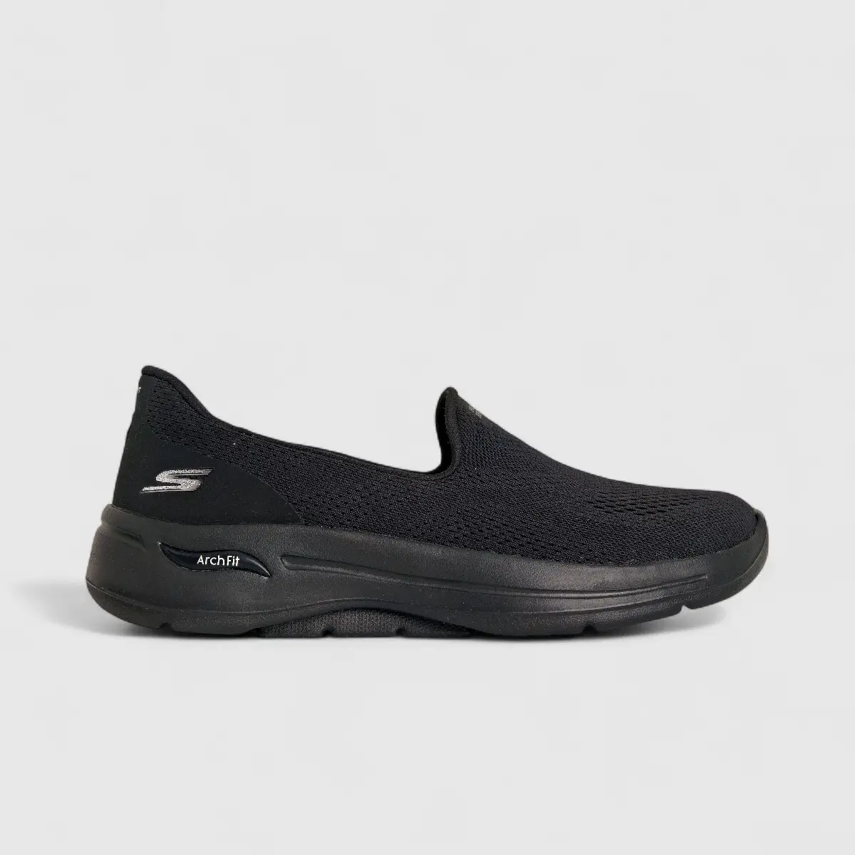 Skechers Ladies Comfort Slip On Go Walk Arch Fit 124483 Black SW96