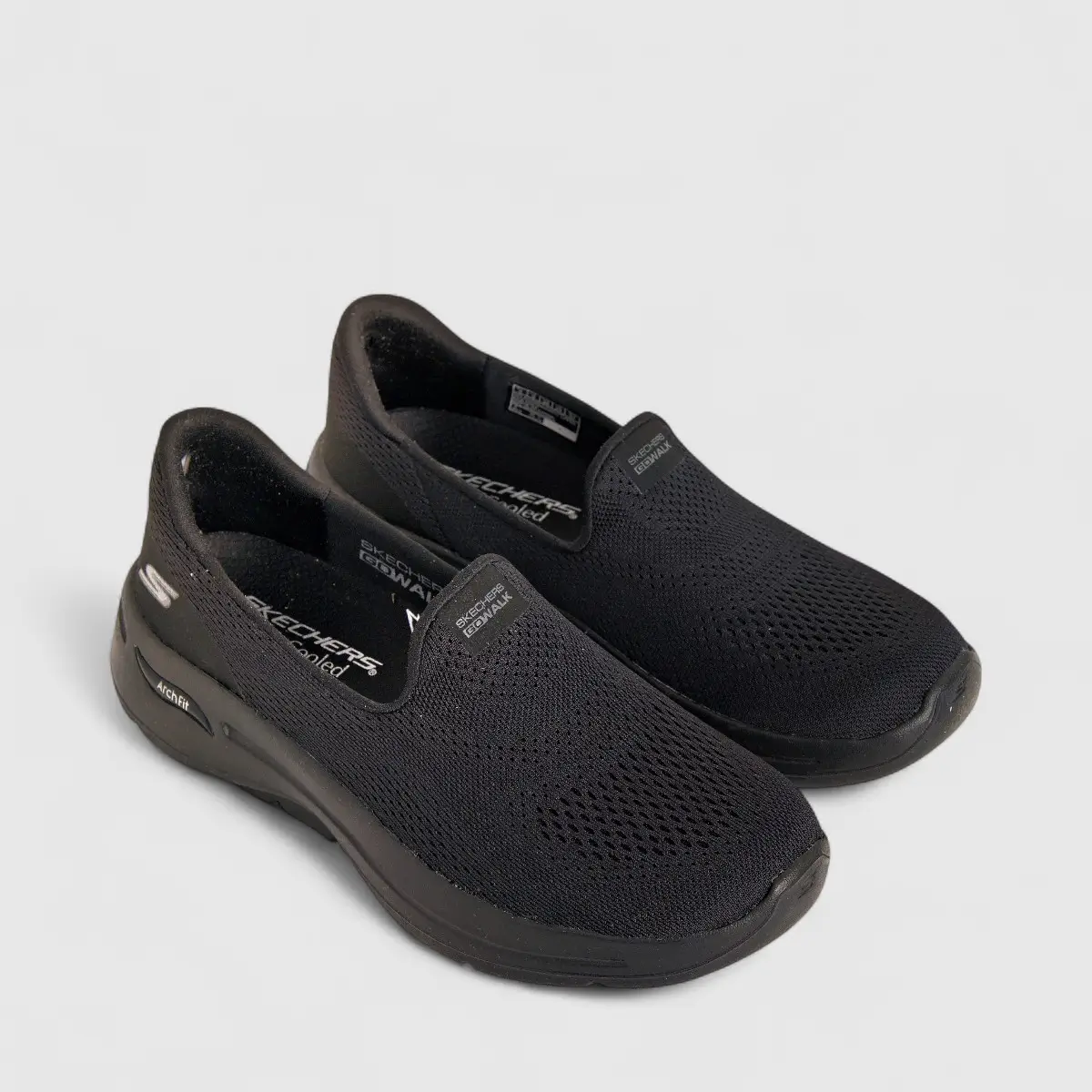 Skechers Ladies Comfort Slip On Go Walk Arch Fit 124483 Black SW96 - Image 2