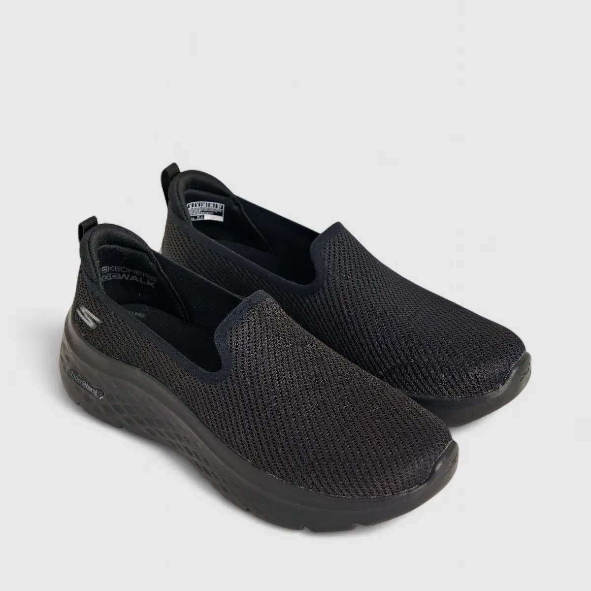 Skechers Ladies Comfort Slip On Go Walk Hyper Burst 124273 Black SW94 - Image 2