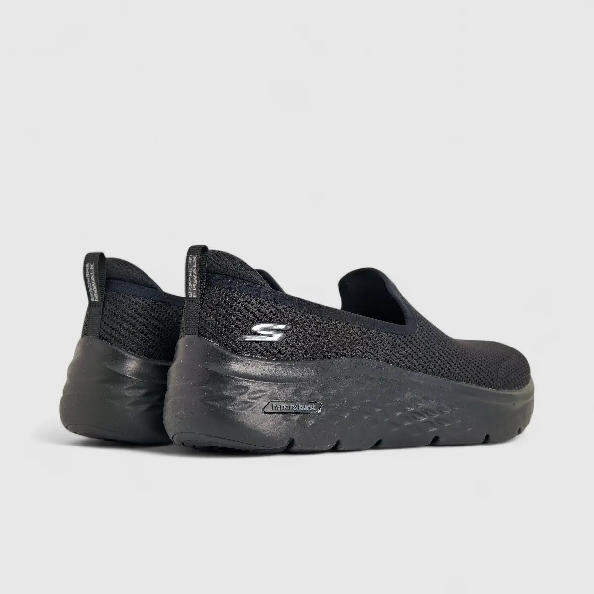 Skechers Ladies Comfort Slip On Go Walk Hyper Burst 124273 Black SW94 - Image 3