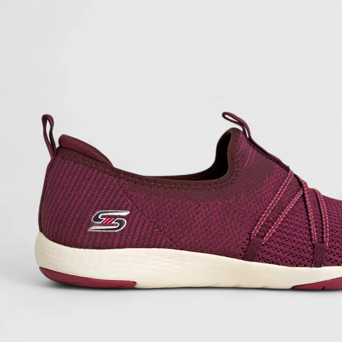 Skechers Ladies Comfort Slip On Lolow 104128 Purple SW83 - Image 5