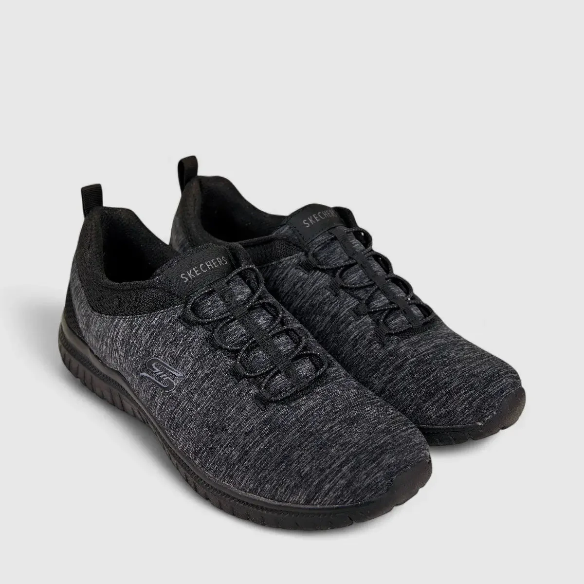 Skechers Ladies Comfort Sneaker 104410 Virtue Black SW62 - Image 2