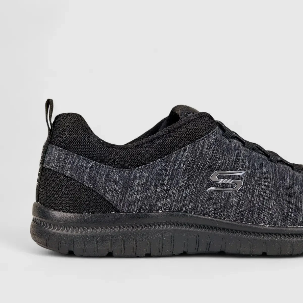 Skechers Ladies Comfort Sneaker 104410 Virtue Black SW62 - Image 5