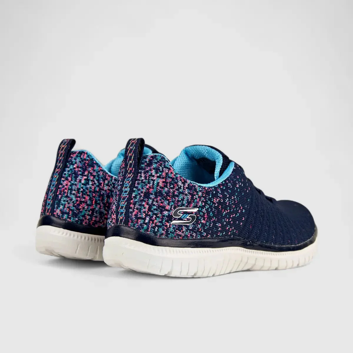 Skechers Ladies Comfort Sneaker 104411 Virtue Navy SW63 - Image 4
