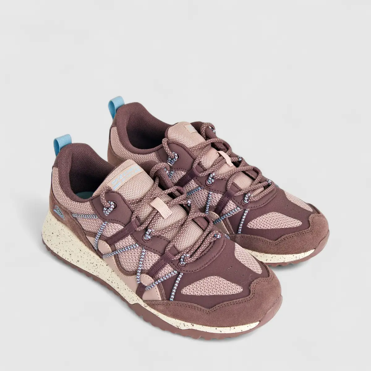 Skechers Ladies Comfort Sneaker Bobs Squad 3 117188 Mauve SW92 - Image 2