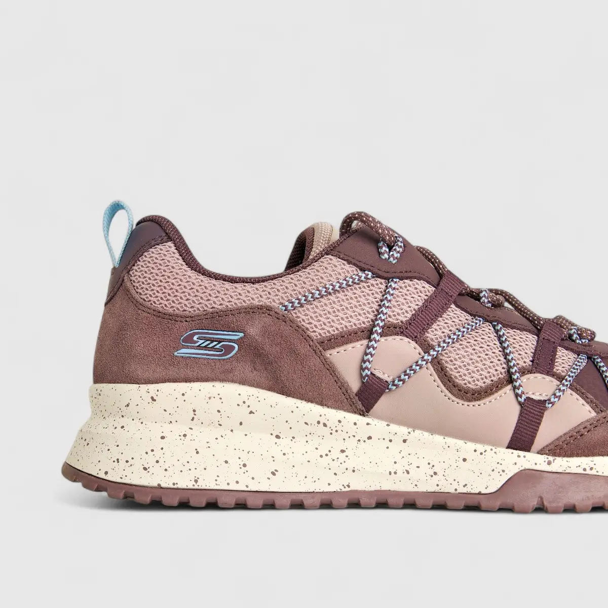 Skechers Ladies Comfort Sneaker Bobs Squad 3 117188 Mauve SW92 - Image 5
