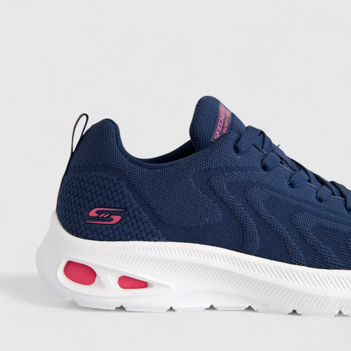Skechers Ladies Comfort Sneaker Bobs Unity 117432 Navy SW125 - Image 5