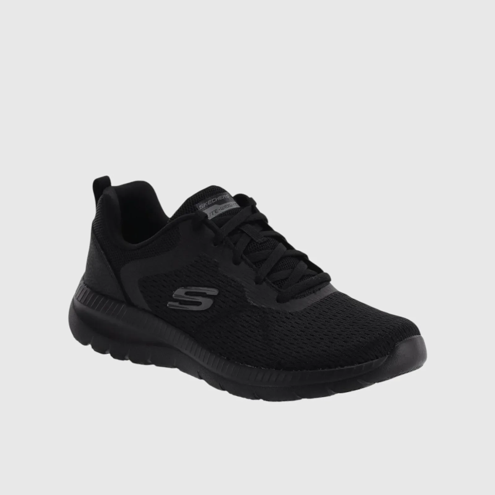 Skechers Ladies Comfort Sneaker Bountiful 12607 Black SW61 - Image 2