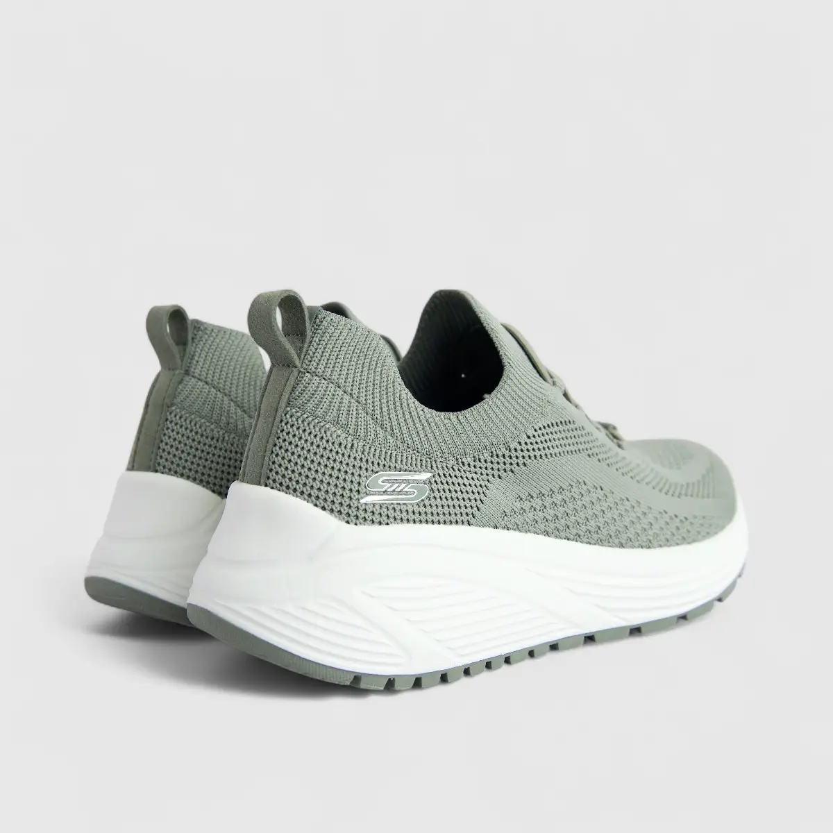 Skechers Ladies Comfort Sneaker Sage Bobs Sparrow 2.0 117027 Sage SW108 - Image 3