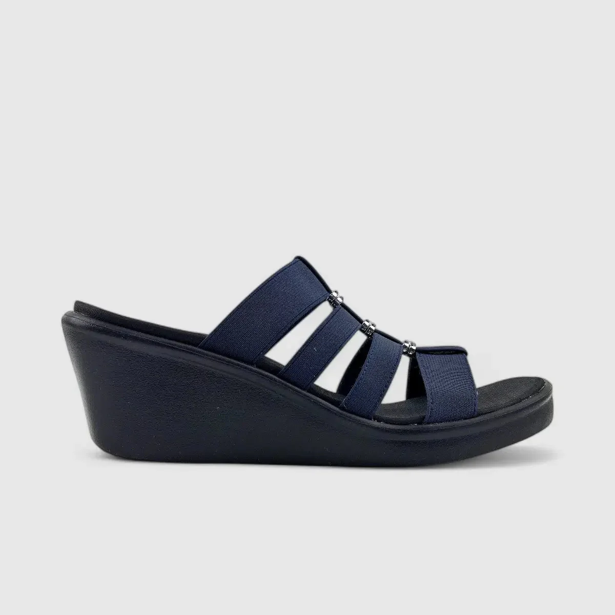 Skechers Ladies Rumble On Sandal Navy 33215