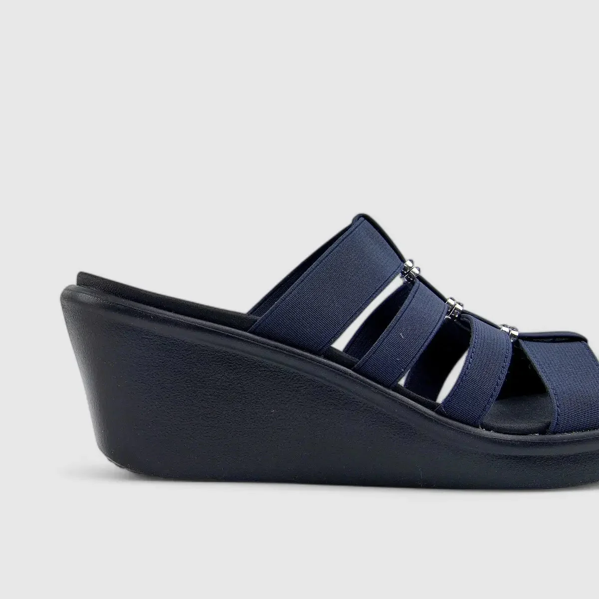 Skechers Ladies Rumble On Sandal Navy 33215 - Image 5