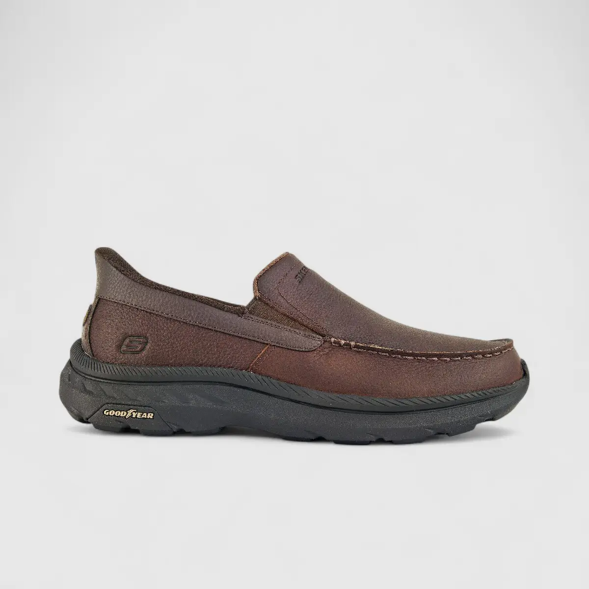 Skechers Men's Comfort Slip On Pollard 205334 Red Brown SM97