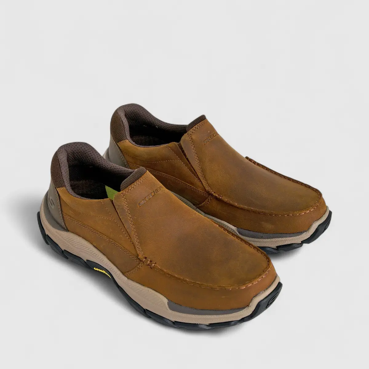 Skechers Men's Comfort Slip On Respected 204321 Dark Brown SM102 - Image 2
