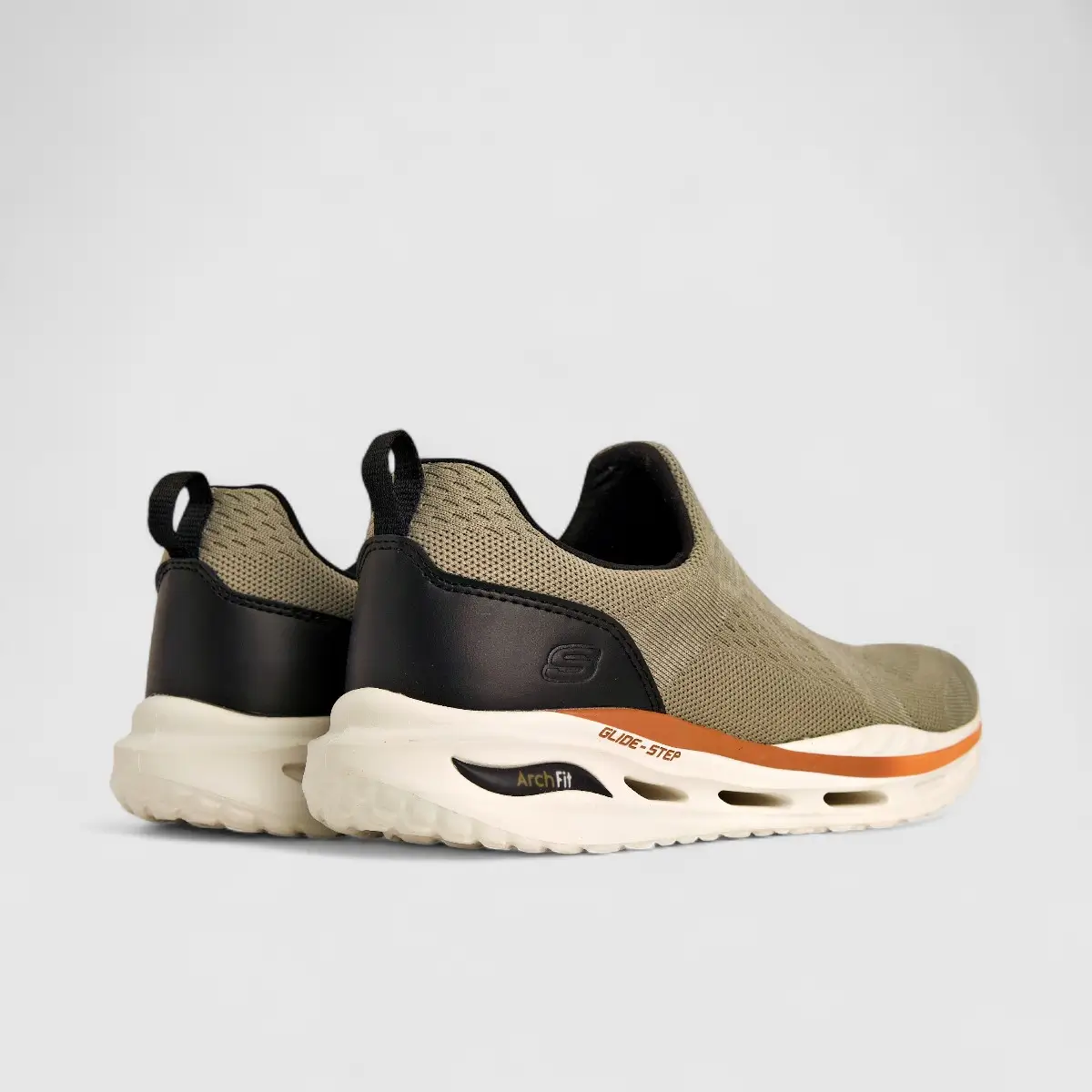 Skechers Men's Comfort Slip On Arch Fit Orcen 210431 Tan SM100 - Image 3