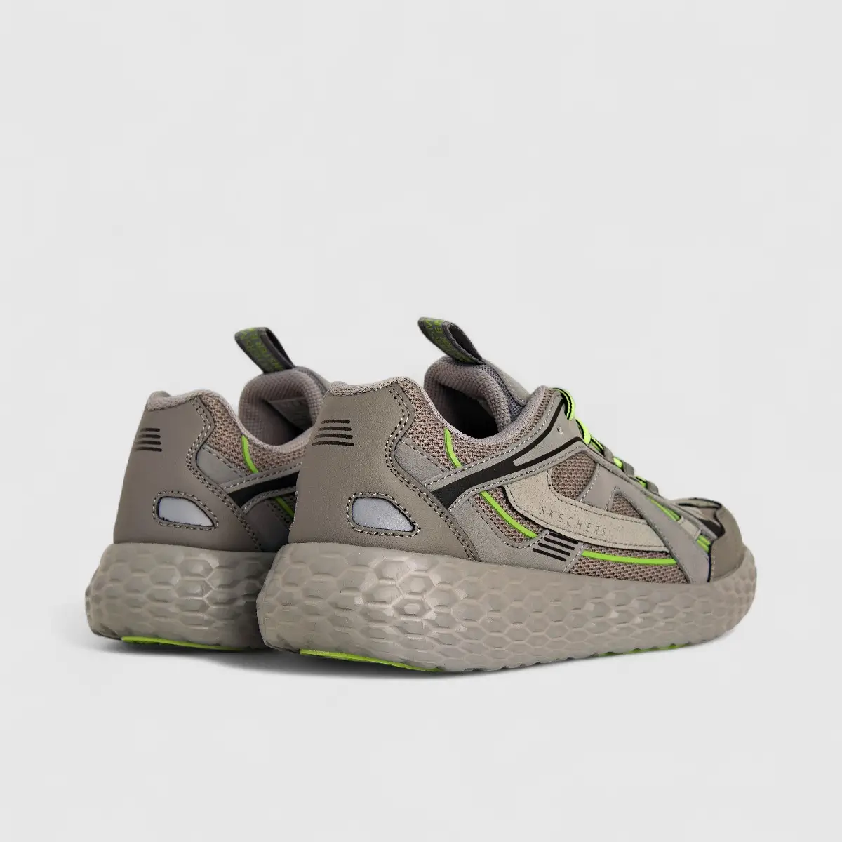 Skechers Men's Comfort Sneaker Monster Emperor 237141 Grey SM123 - Image 3