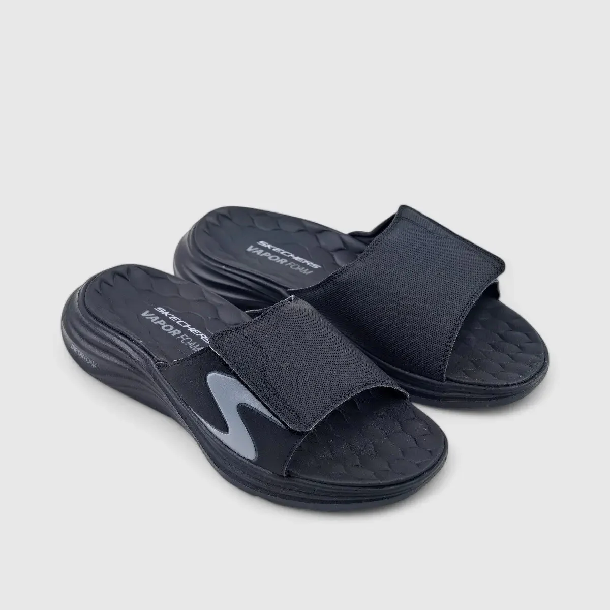 Skechers Mens Vapor Foam Slide Sandal Black 232993 - Image 2