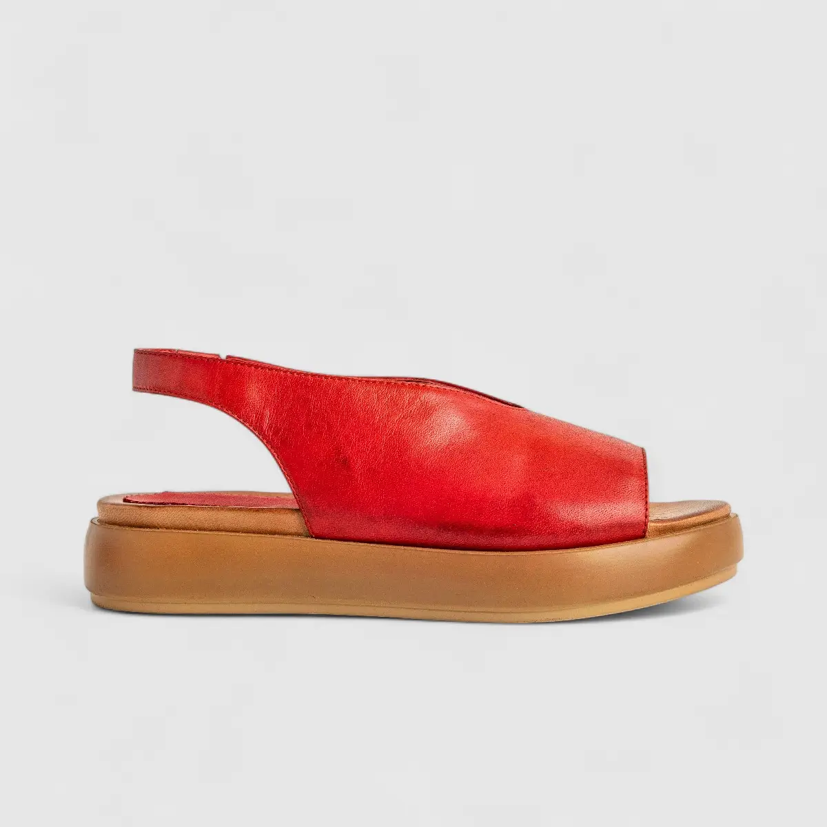 Sofia Mare Ladies Leather Comfort Sandal 11850 Red SF85