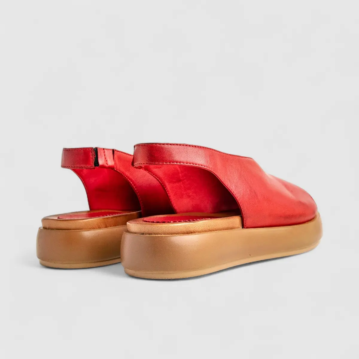 Sofia Mare Ladies Leather Comfort Sandal 11850 Red SF85 - Image 3